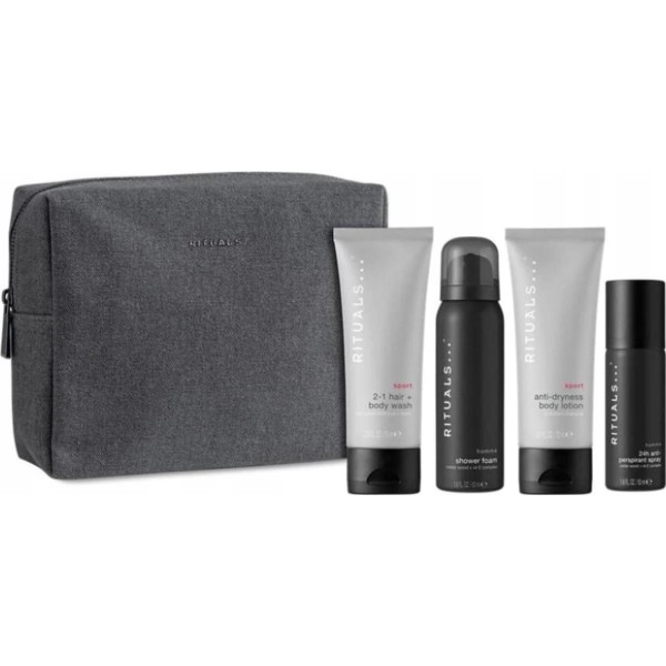 Rituals homme sport gel de baño 50ml + espuma de baño 1u. + locion corporal perfumada 1u. + desodorante spray 1u.