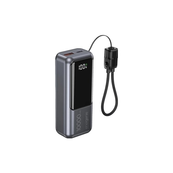 Gembird  powerbank con lcd 10000 mah gris