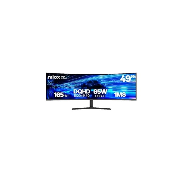Nilox nxm49crvdc2 monitor 49" dqhd 165hz mm aa cur